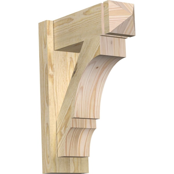 Ekena Millwork Balboa Rough Sawn Arts and Crafts Outlooker, Douglas Fir, 6"W x 16"D x 20"H OUT06X16X20BOA03RDF - main